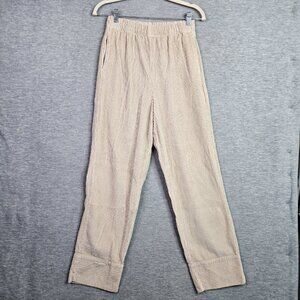 American Vintage Women's Ivory Pockets Corduroy Straight Leg Pants Size XS